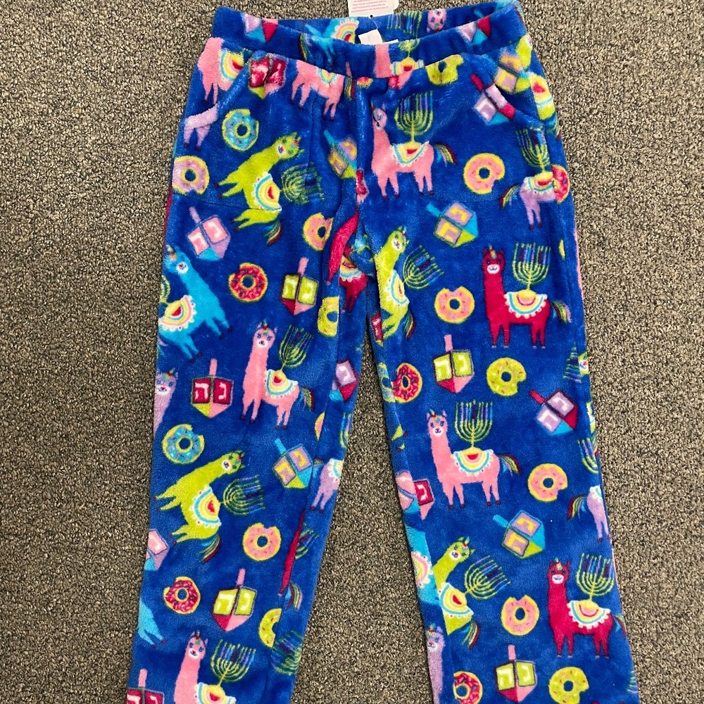 NWT Hannukah "Llamakah" Fleece PJ Pants - Perfect Gift for the Holiday!